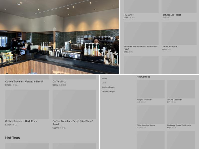 Starbucks Menu
