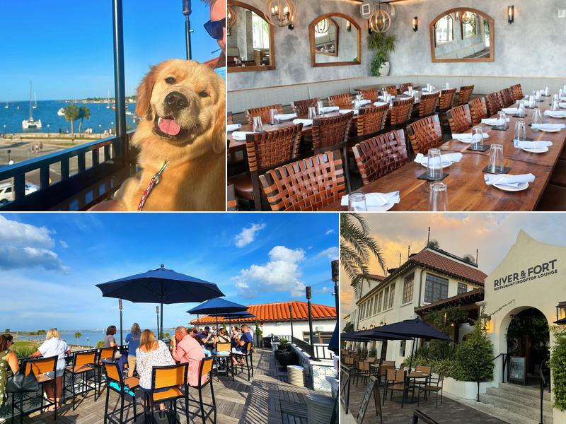 River & Fort Restaurant & Roof Top Lounge 12 Avenida Menendez, St. Augustine
