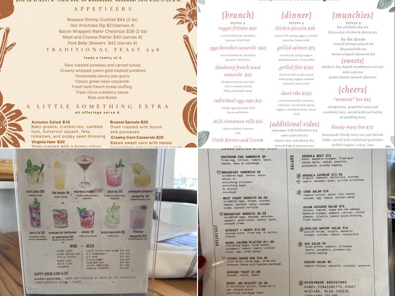 A Catered Affair Menu