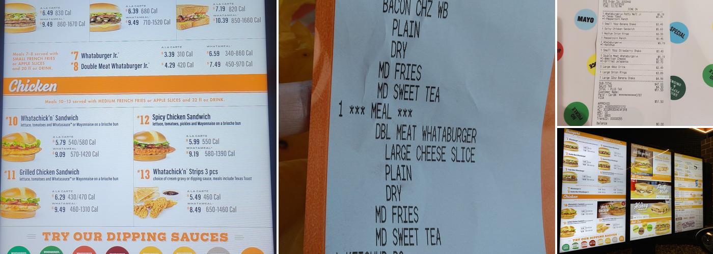 Whataburger Menu