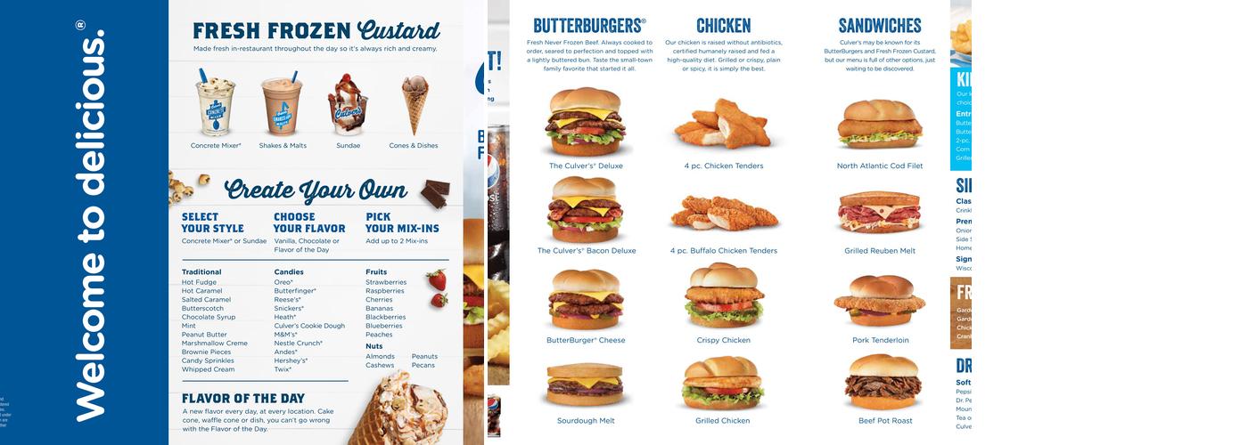 Culver’s Menu