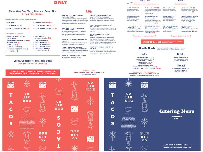 Summer Salt Menu