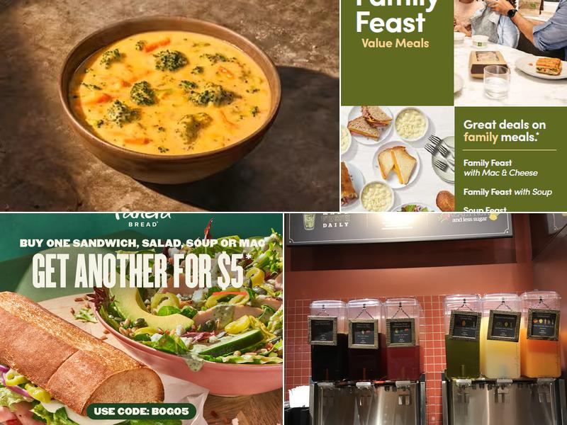 Panera Bread Menu