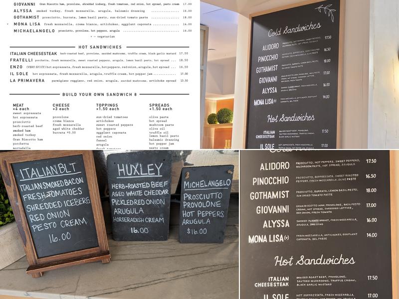 ALIDORO Menu
