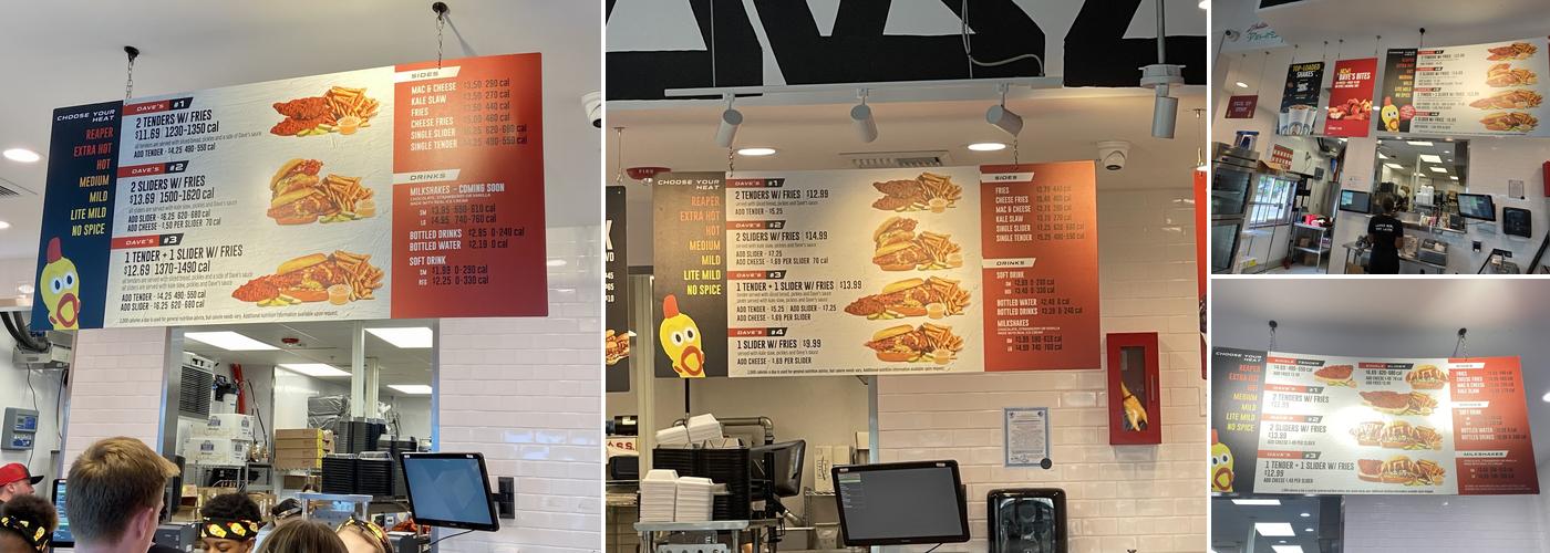 Dave's Hot Chicken Menu