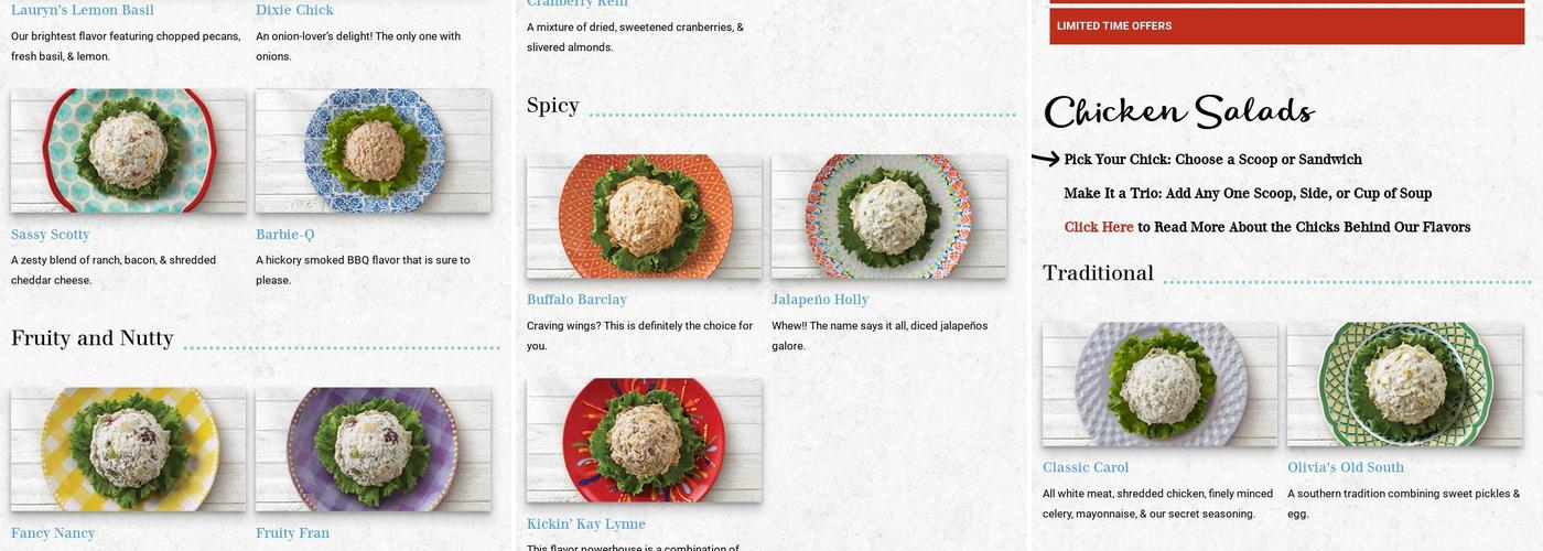 Chicken Salad Chick Menu