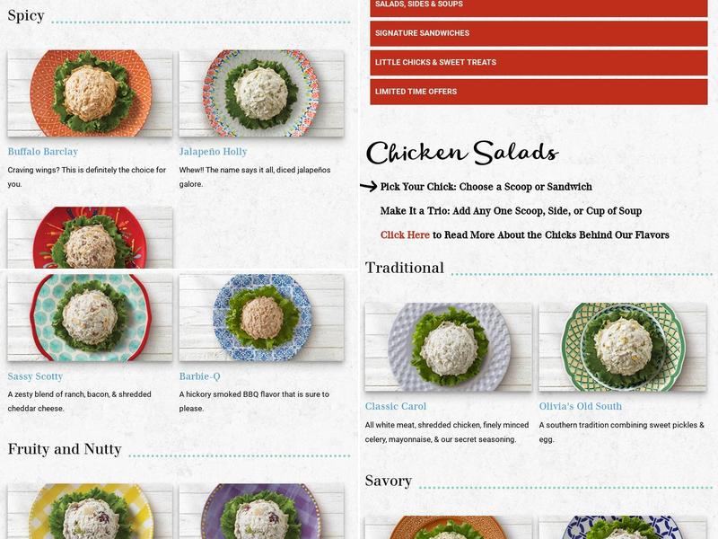 Chicken Salad Chick Menu