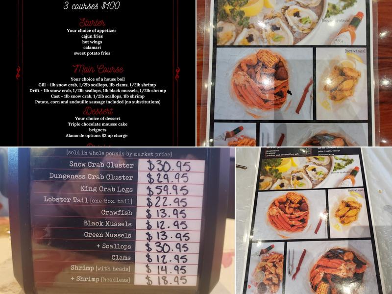 Crackin' Crab Menu