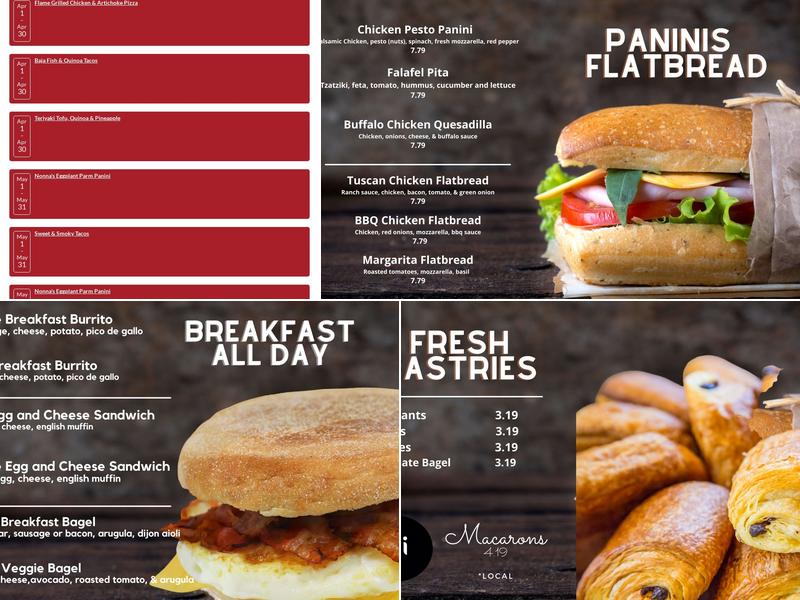 The Pines Cafe at Whitworth Menu