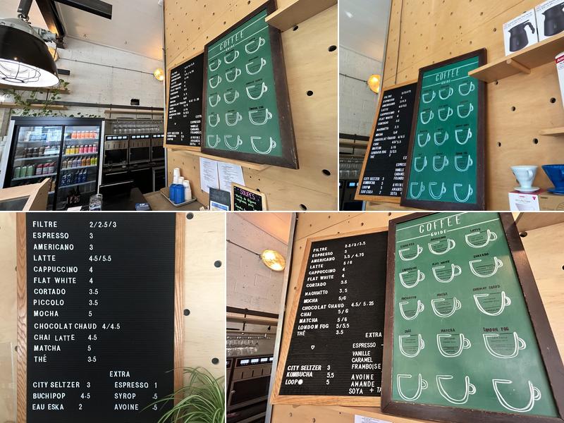 Bluebarn Coffee Roasters Menu