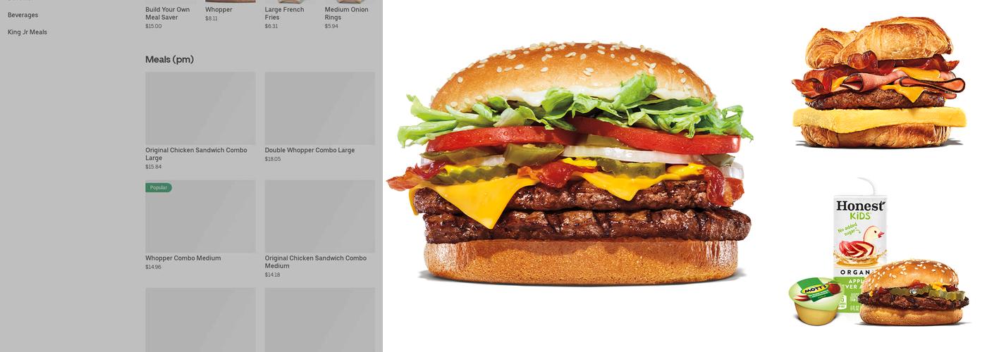 Burger King Menu
