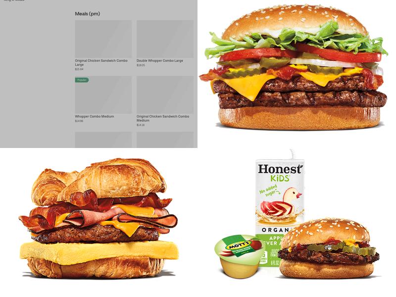 Burger King Menu
