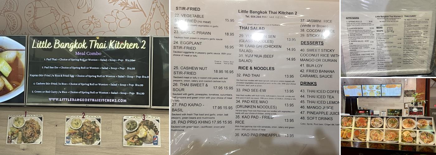Little Bangkok Thai Kitchen 2 Menu
