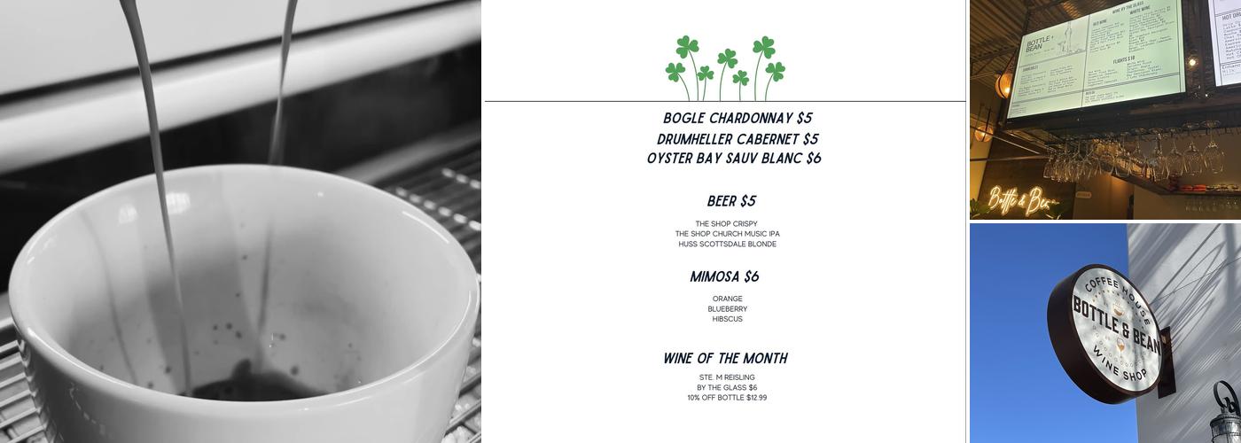 Bottle & Bean Menu