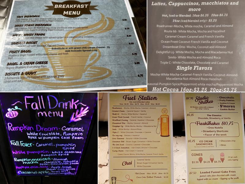 Studio 66 Cafe Menu