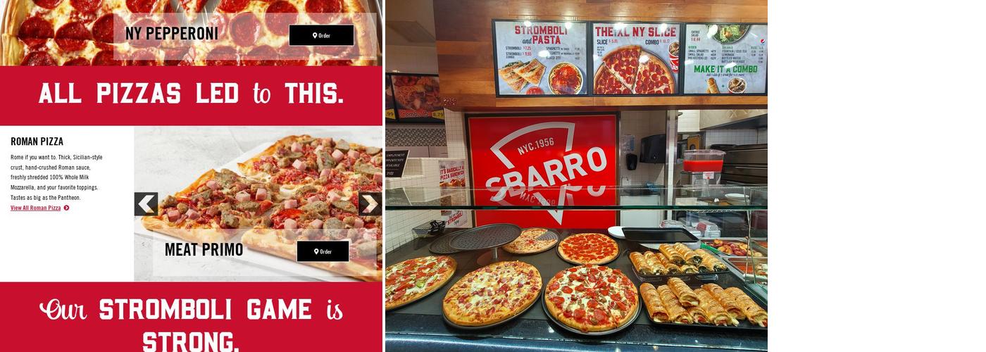 Sbarro Menu