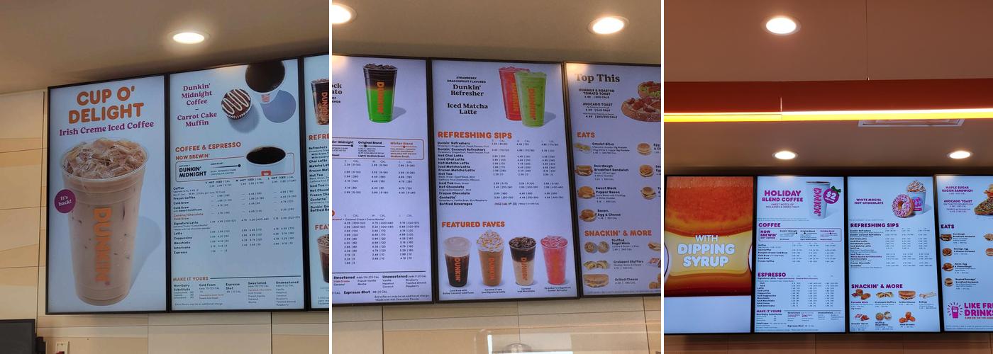 Dunkin' Menu