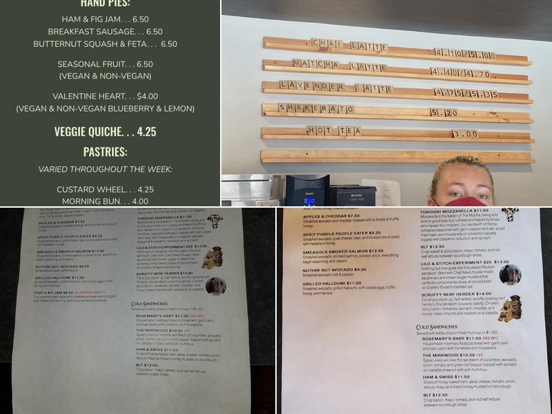 There and Back Cafe and Games Menu