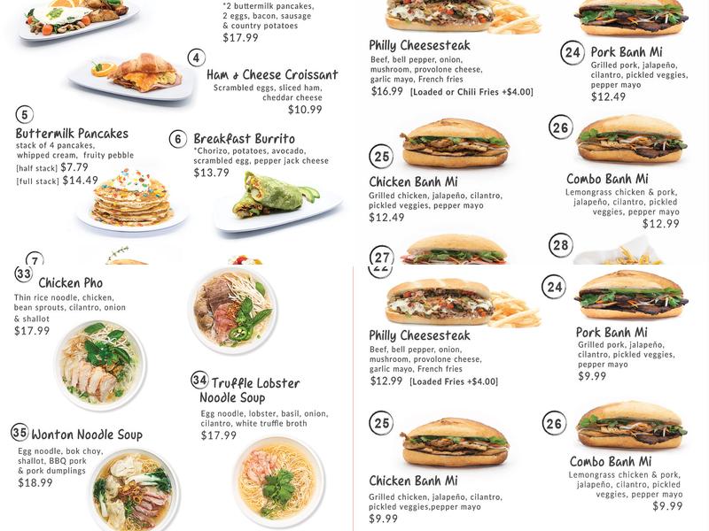 Cafe 88 Menu