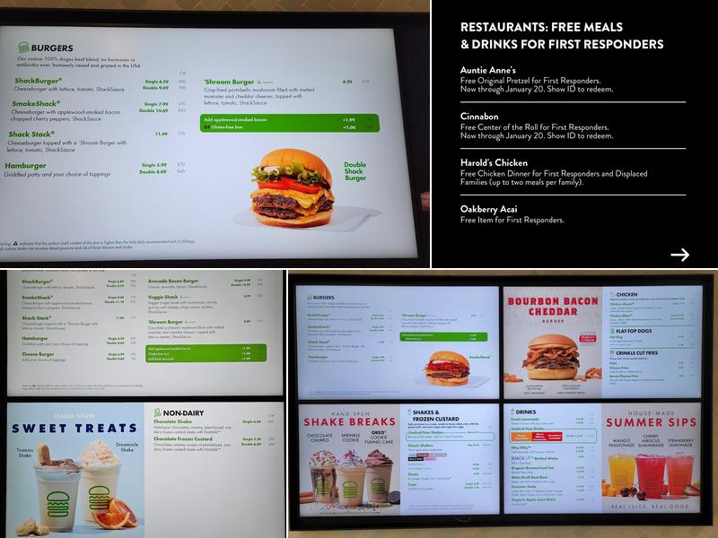 Shake Shack Westfield Culver City Menu