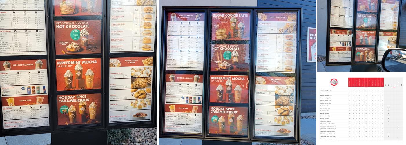 Scooter's Coffee Menu