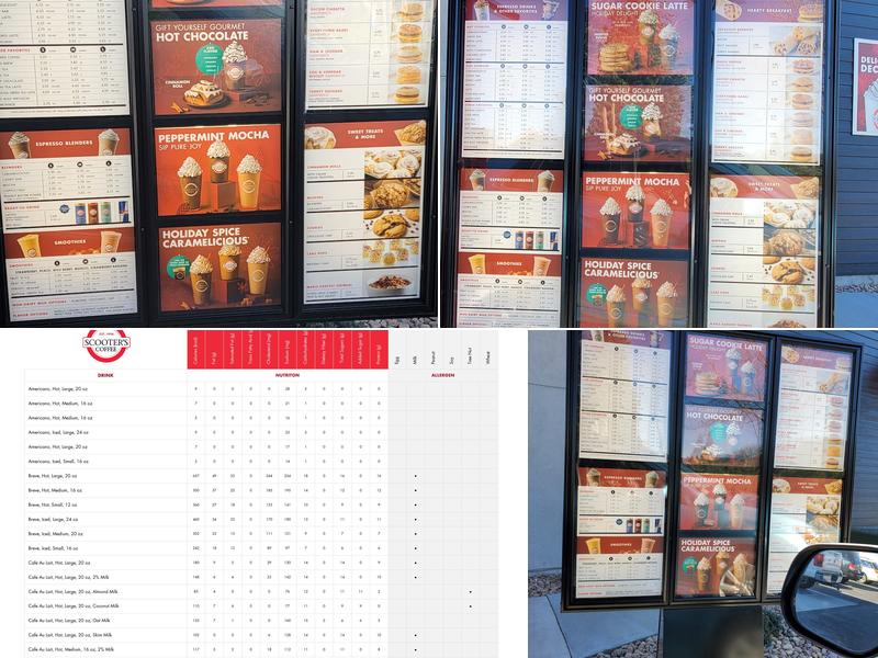 Scooter's Coffee Menu