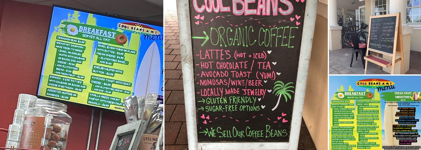 Cool Beans A.M.I. Menu