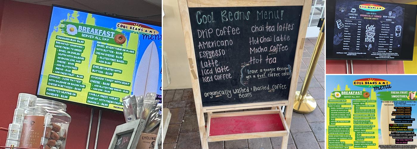 Cool Beans A.M.I. Menu