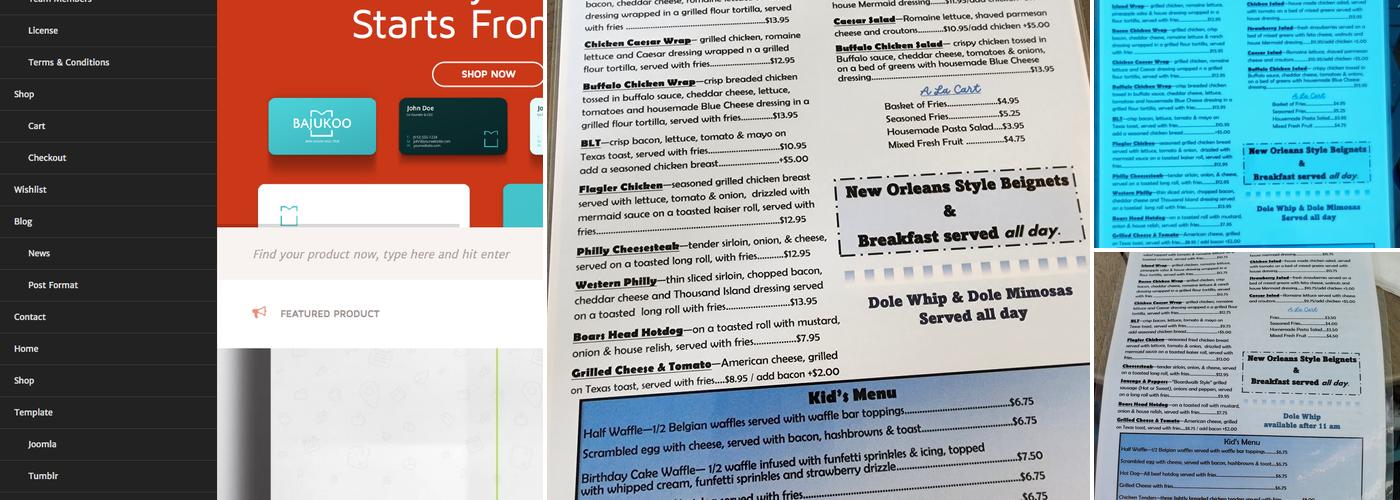 The Mermaid Cafe at Riverview Menu