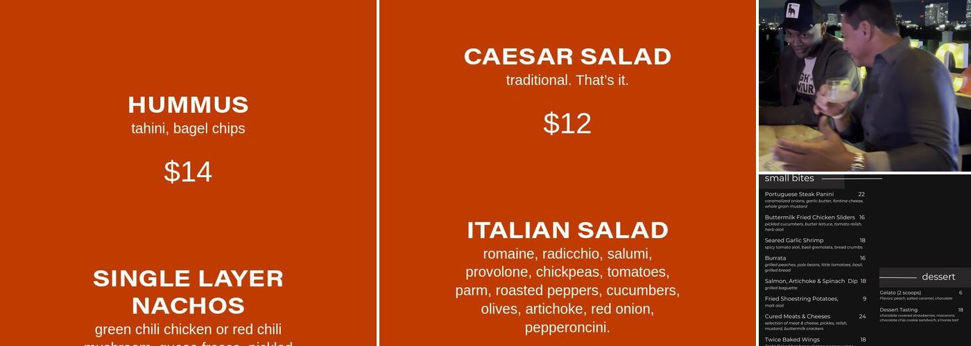 Spaceman Menu