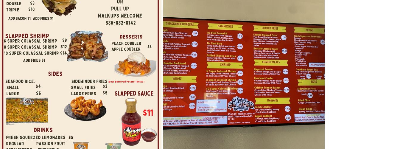 Slapped Kitchen Menu