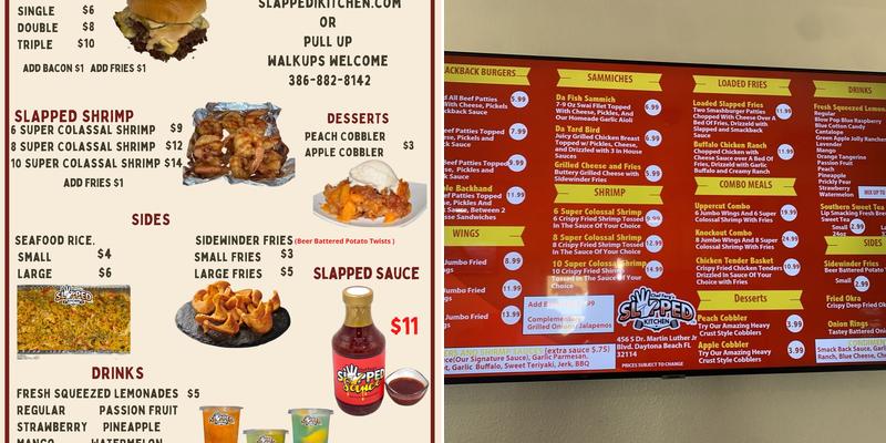 Slapped Kitchen Menu