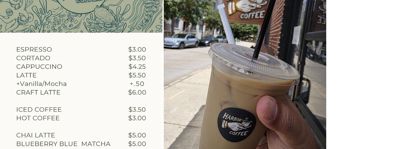 Harbor Coffee Menu