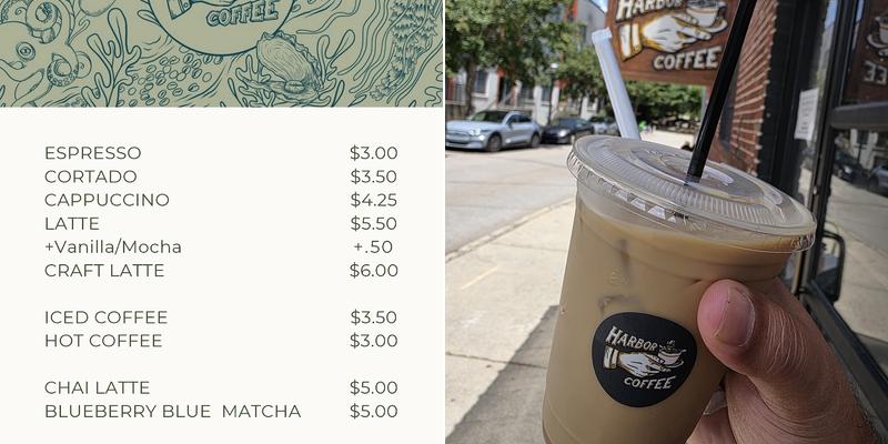 Harbor Coffee Menu