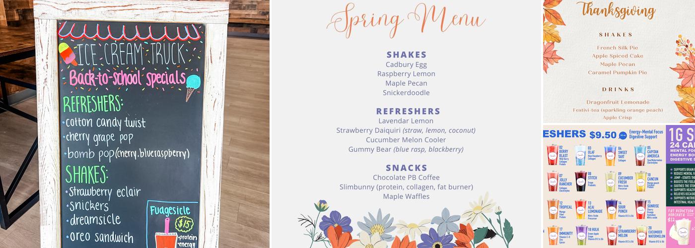 Elevate.Bartlett Menu