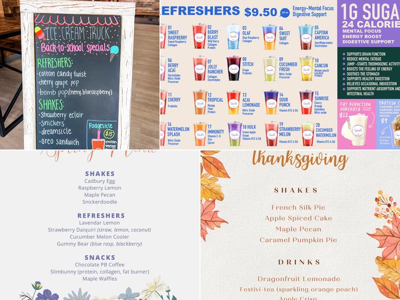 Elevate.Bartlett Menu