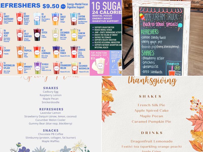 Elevate.Bartlett Menu