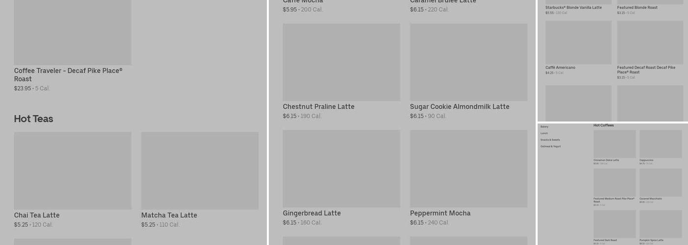 Starbucks Menu