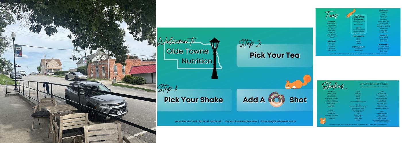 Olde Towne Nutrition Menu