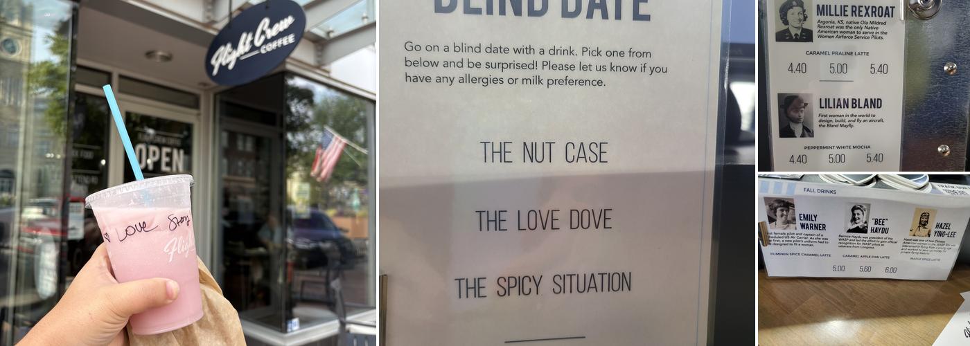 Flight Crew Coffee Menu