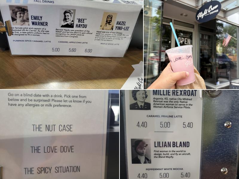 Flight Crew Coffee Menu