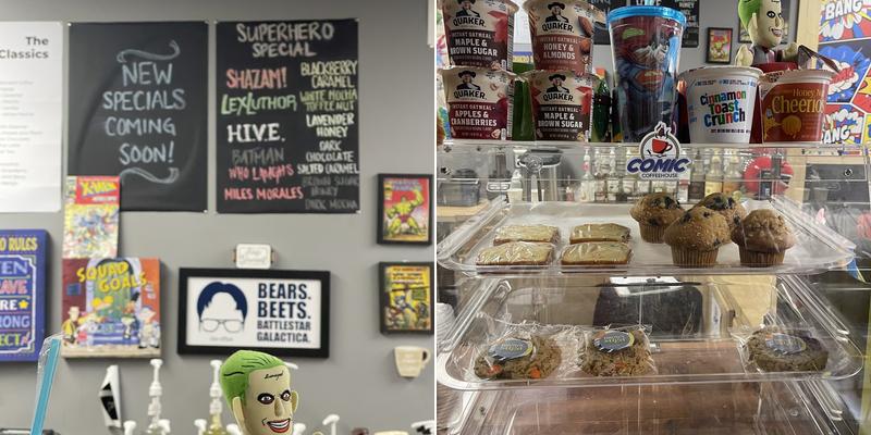 Comic Coffeehouse Menu