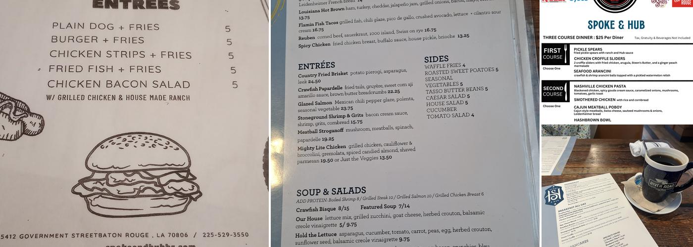 Spoke & Hub Menu