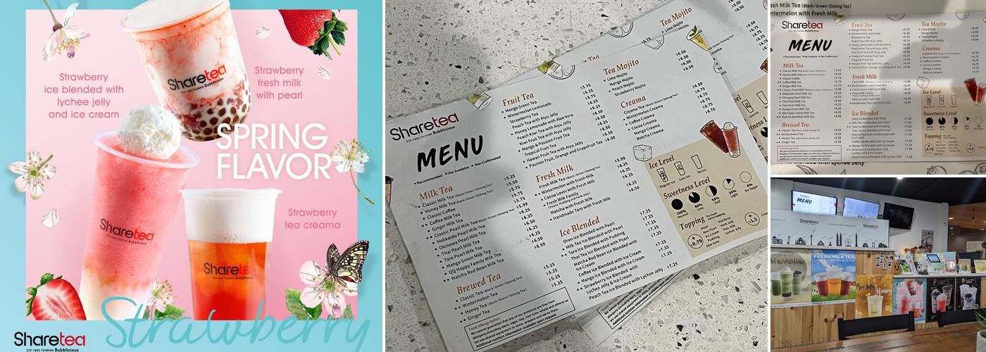 Sharetea Germantown Menu