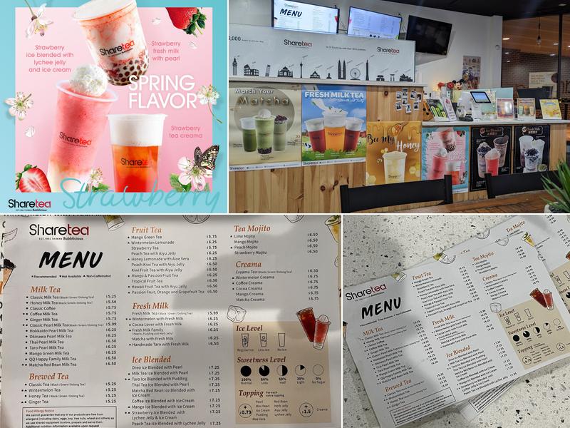 Sharetea Germantown Menu
