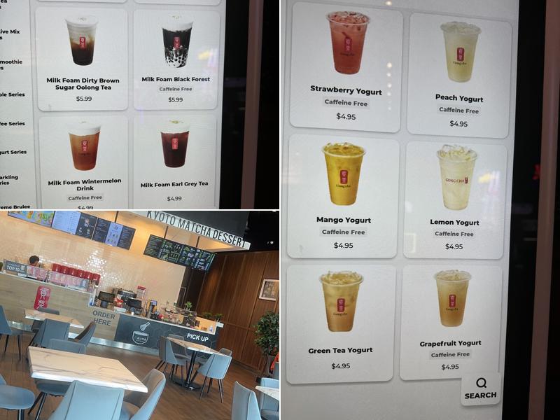 Gong Cha Menu