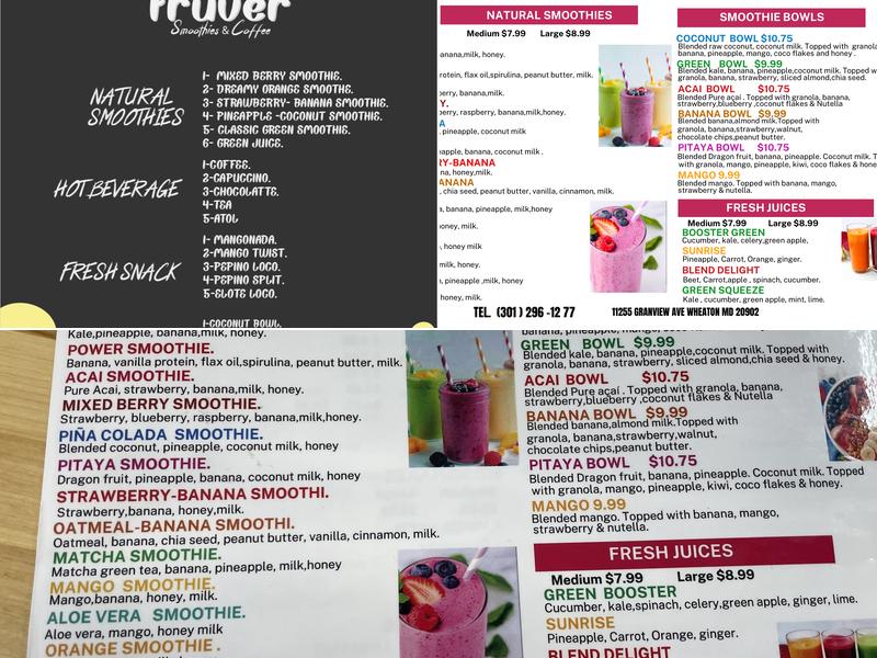 Fruver Menu