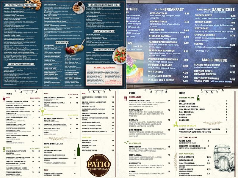 Fuel America Menu
