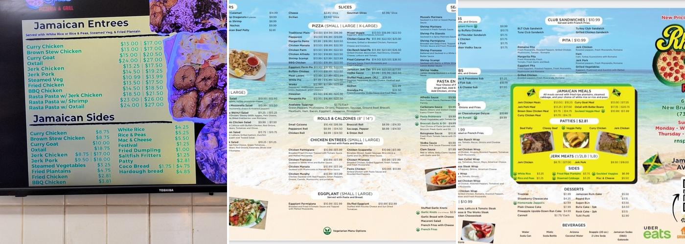 Rhythm and Spice Pizzeria and Grill Menu