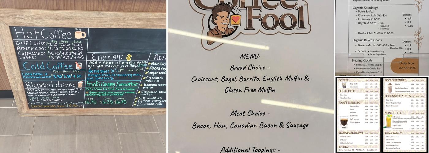 The Coffee Fool - Lonsdale Menu